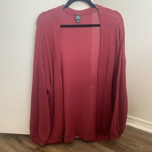 Wild Fable Target Maroon stitched cardigan size M/L